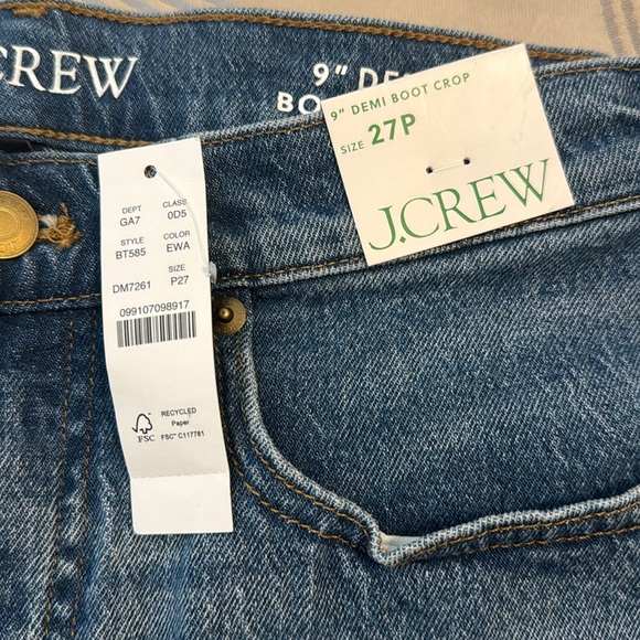 J.Crew Petite 9” Demi-boot crop jean in Clyde wash - Picture 7 of 7